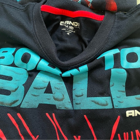 AND1 Kids Boys Basketball T-Shirts Set - Black Blue Gray - M - Picture 3 of 5